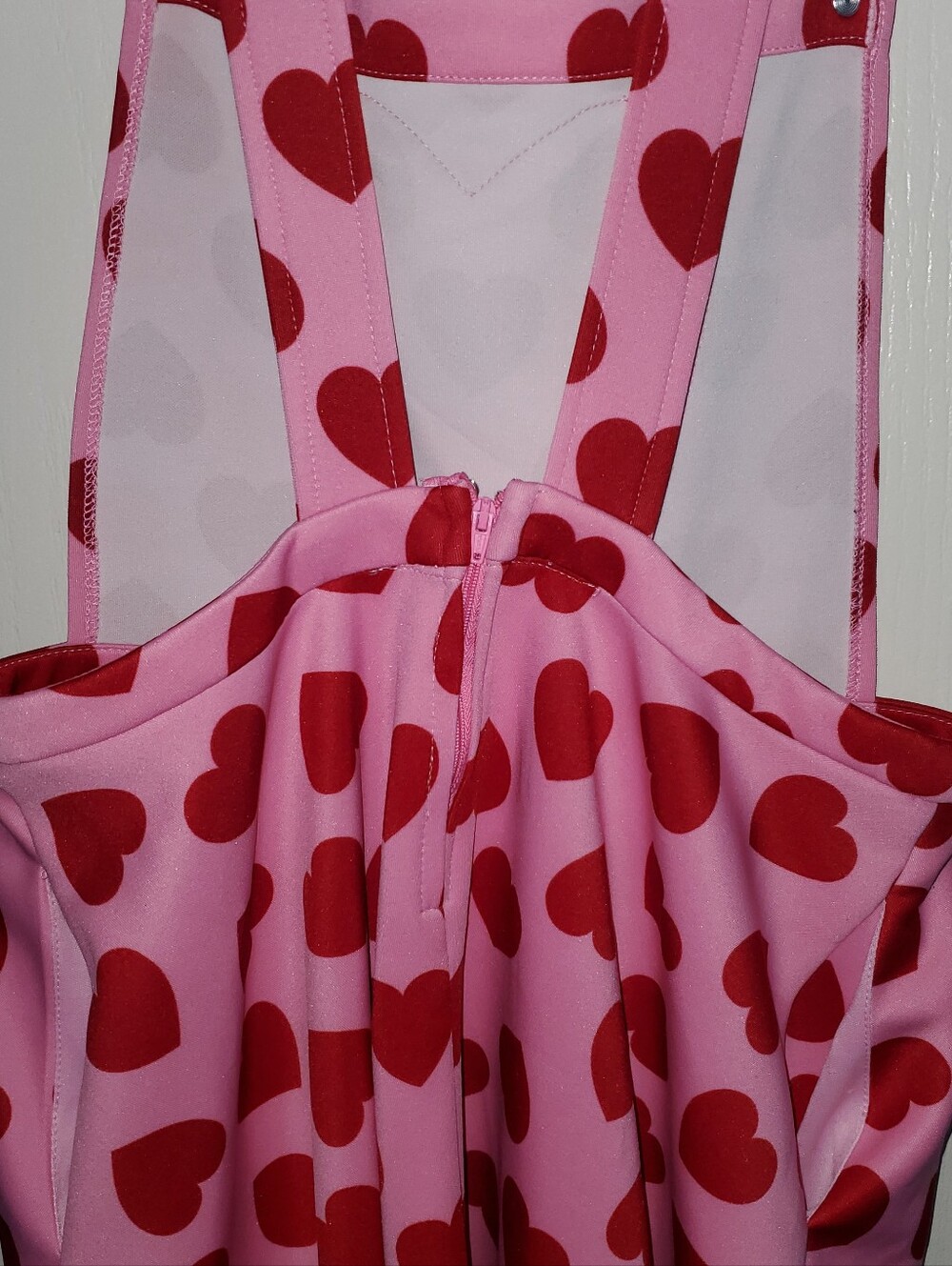 Hot Topic Pink and Red Heart Dress - Picture 6 of 7